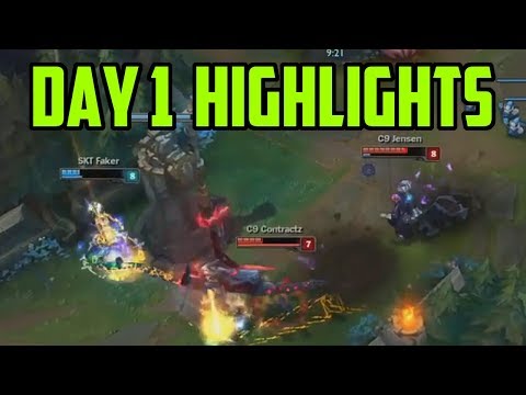WORLDS DAY 1 HIGHLIGHTS - LoL World Championship 2017 Best Moments! (Outplays, Teamfights + More)