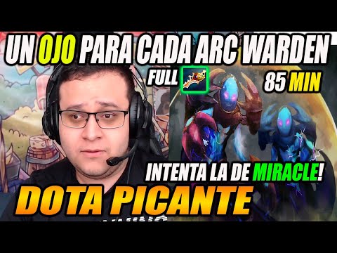 DOTA PICANTE! TECHISOR CON SU ARC WARDEN ¨INTENTA LA DE MIRACLE¨ PARTIDAZA DE 85 MIN! 😱