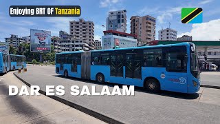 I, Enjoying BRT System of Tanzania on Sunday 2024. Things have Changed