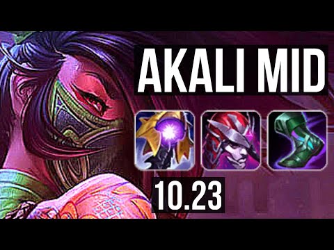 AKALI vs ZOE (MID) | 14/1/3, Legendary, 300+ games | KR Diamond | v10.23