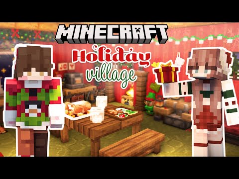 Insane Holiday Village Build - Minecraft Survival
