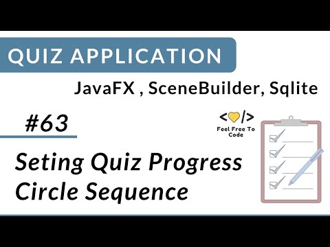 #63. Setting Progress Sequence | JavaFX Quiz Applications
