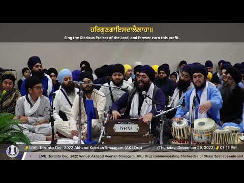 094 Bhai Bhagatjot Singh Jee at Toronto Dec  2022 Akhand Keertan Smaagam