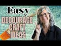 Easy Decoupage Craft Ideas for Beginners / DIYS for your Home