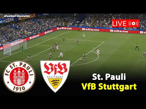 🔴Live- St Pauli gegen VfB Stuttgart | Bundesliga 2025/26 | eFootball PES21 Simulation