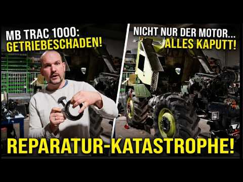 MB Trac 1000 repair escalates! Engine dead… and then the gearbox too!