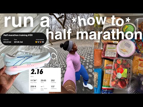 HOW TO: couch to half marathon in 3 months! meals, gear, training schedule: everything you need!