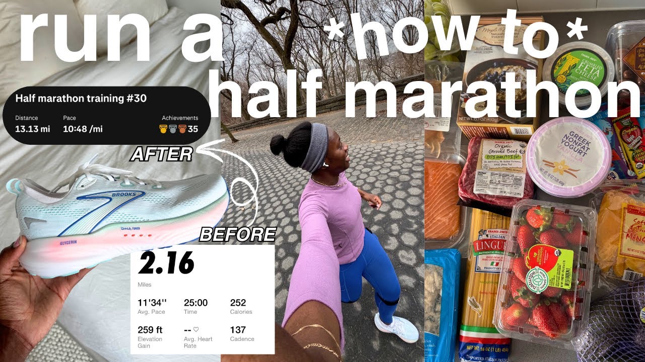 HOW TO: couch to half marathon in 3 months! meals, gear, training schedule: everything you need!