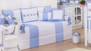 Quarto para Bebê Elegance Cavalinho de Balanço Azul | Ref: 59496