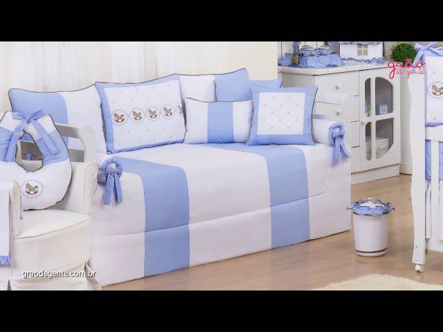 Quarto para Bebê Elegance Cavalinho de Balanço Azul | Ref: 59496