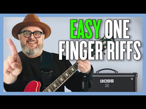 7 Easy Guitar Riffs with One Finger (Perfect for Beginners!)