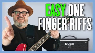 7 Easy Guitar Riffs with One Finger (Perfect for Beginners!)