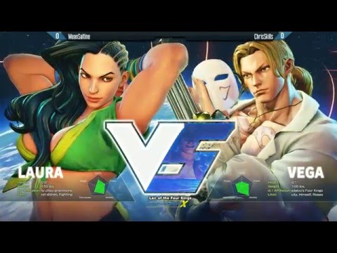 Street Fighter 5 Tournament: Winter Brawl X Pools - MeanSaltine (Laura) vs DCB ChrisSkills (Vega)