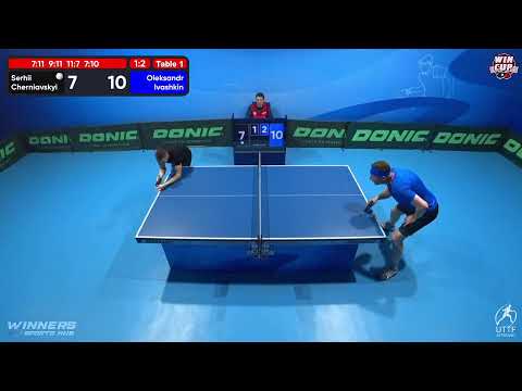 17:00 Serhii Cherniavskyi 1-3 Oleksandr Ivashkin West 3 WIN CUP 08.11.2022 | TABLE TENNIS WINCUP