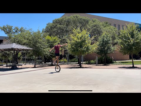Freestyle Unicycling at Texas A&M University #unicycle #tricks #cool