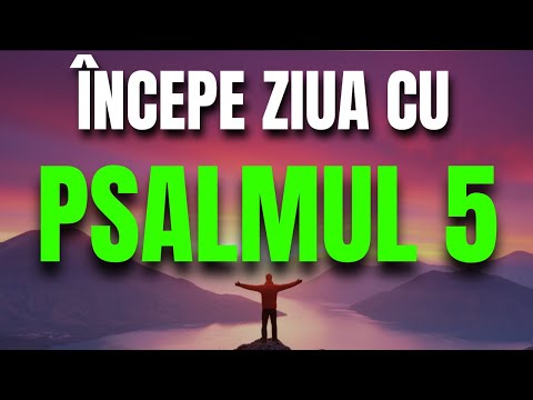 Morning prayer from Psalm 5 – The Lord hears the voice of my prayer🌅