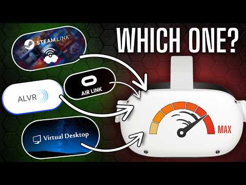 Quest PCVR Comparison: Air Link vs Steam Link vs Virtual Desktop vs ALVR