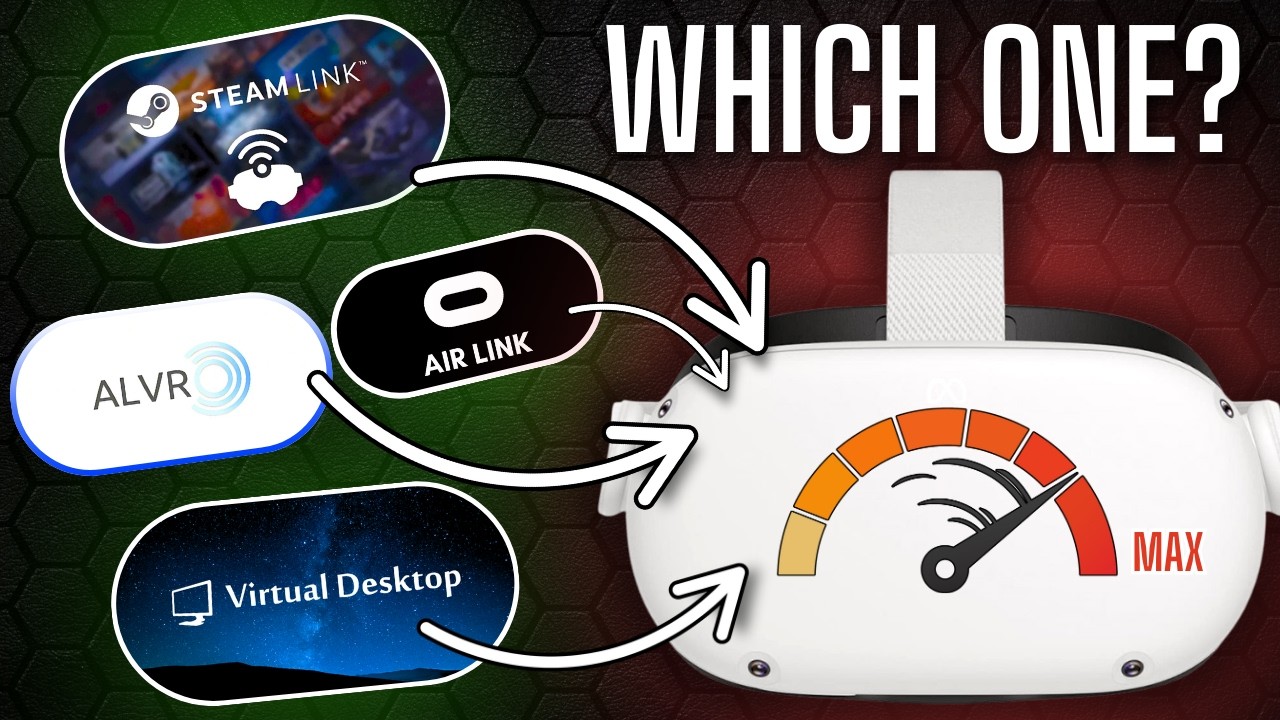 Quest PCVR Comparison: Air Link vs Steam Link vs Virtual Desktop vs ALVR