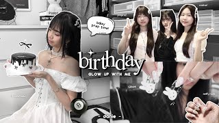 BIRTHDAY GLOW UP 🐰🖤: getting my brows done, meeting misha & jorgina, GRWM, miffy nails, ft. Lacemade