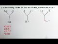 SSC MTS CHSL CRPF CGL Reasoning Reasoning By Tumi Jitbe Or Hindi Reasoning Tricks 2023