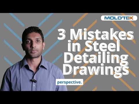 Mistakes in steel detailing drawing