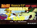 Smash Remix Classic Mode Remix 1P Speedrun With Link Very Hard In 15 59