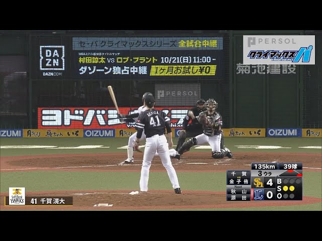 ホークス・千賀 中4日も…5回78球1失点7奪三振の好投!!