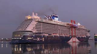 Celebrity Edge early morning arrival into Southampton from her Mini Channel Cruise 15/05/19