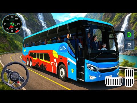 Real Hill Bus Driving Simulator - Offroad Bus Drive 3D 2025 - Android GamePlay