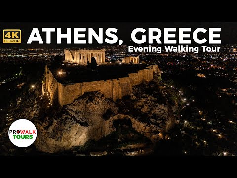 , title : 'Athens, Greece Evening Walking Tour - with Captions! [4K|UHD]'