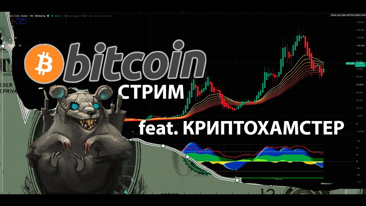 БИТКОИН СТРИМ feat. @CryptoHamster  🐹  ПОСМОТРИМ НА ВАШИ АЛЬТКОИНЫ