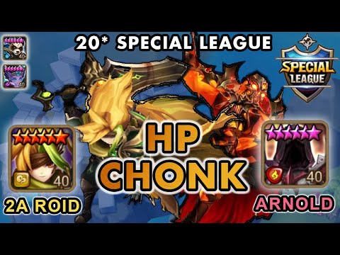 HP Chonking with 2A ROID & Hey ARNOLD!!!  20* SPECIAL LEAGUE | Summoners War