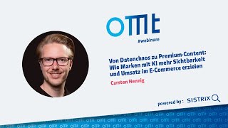 Wie Marken mit KI mehr Sichtbarkeit und Umsatz im E-Commerce erzielen (Carsten Hennig)