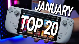Top 20 MOST PLAYED Steam Deck Games - January 2026