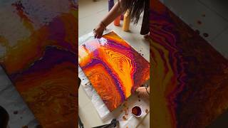 Download lagu This Fluid art was more fun and also tricky as the canvas was HUGEEE ! 🩵✨💕 #aesthetic #satisfying mp3