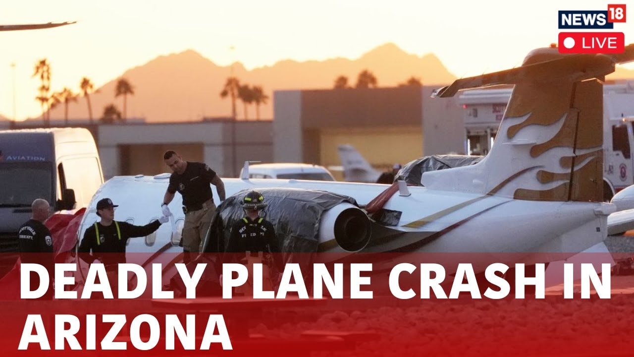 Arizona Plane Crash Live Aerial View | Arizona Plane Crash Updates | Marana Regional Airport | N18G