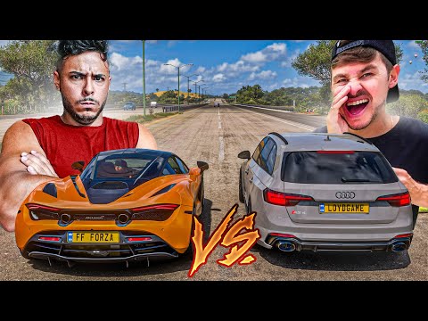 RACHA ENTRE MCLAREN 720S VS AUDI RS4 - RENATO GARCIA VS RENAN FIORINI