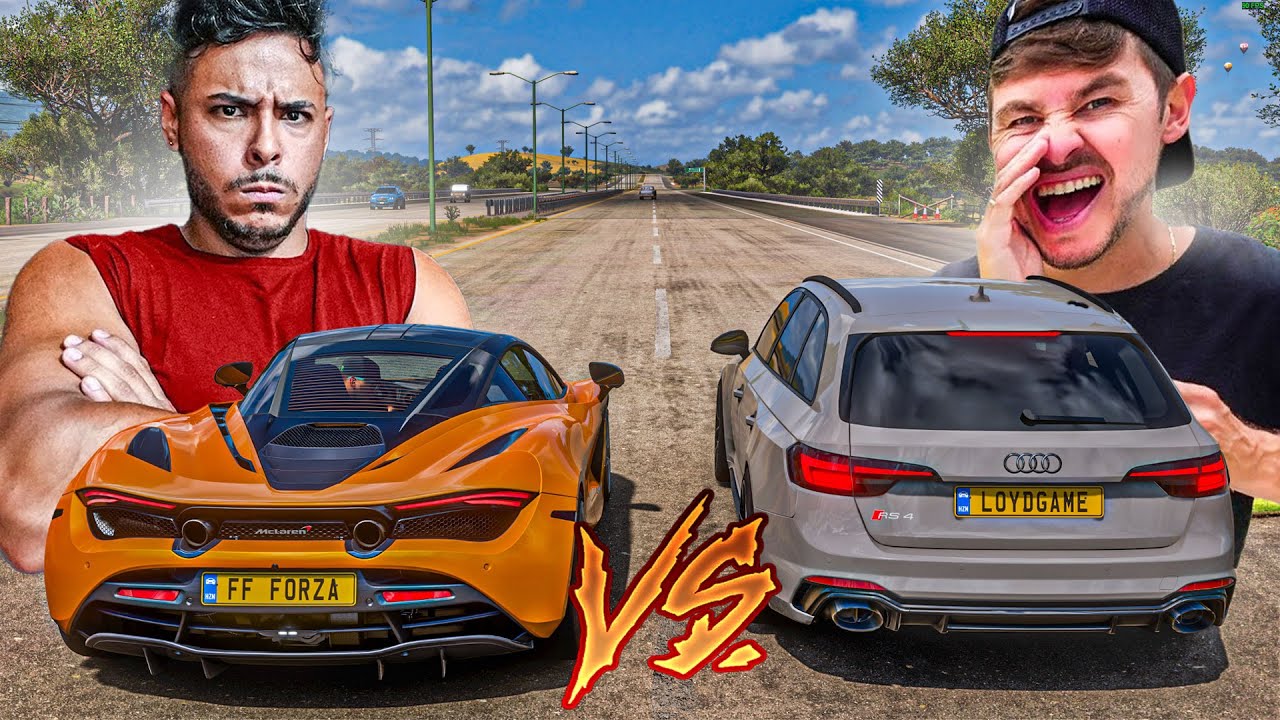 RACHA ENTRE MCLAREN 720S VS AUDI RS4 - RENATO GARCIA VS RENAN FIORINI