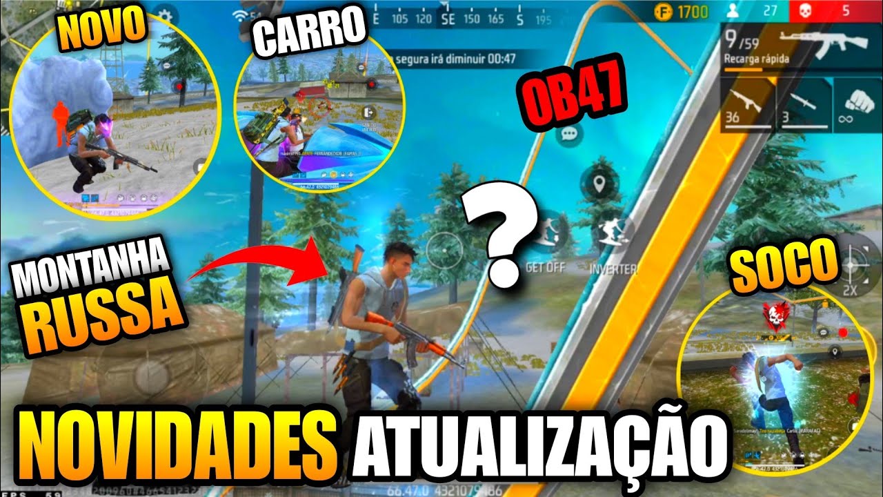 CHEGOU! MAPA NEVADO, DOZE NOVA, PISTA DE PATINAÇÃO E MAIS NOVIDADES! SERVIDOR AVANÇADO FREE FIRE