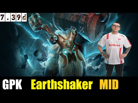 🤯 GPK[Earthshaker] MID 7.39D - DOTA 2 HIGHEST MMR MATCH#dota2   #dota2gameplaypro