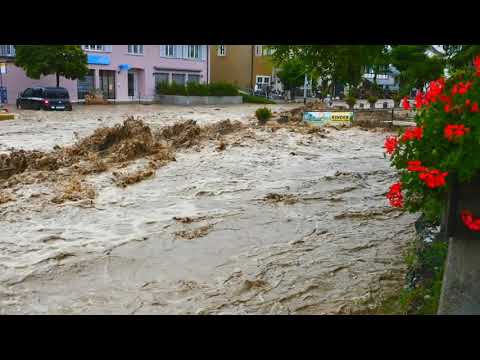 Sturzflut im Randental: Schleitheim unter Wasser 15.7.2021