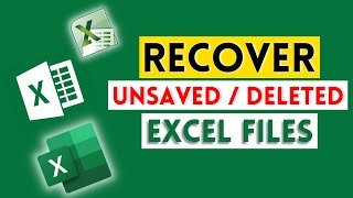 How to recover unsaved excel files (100% Working)  | Microsoft Excel | 2021
