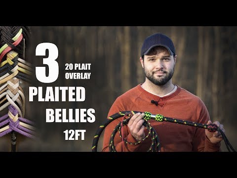 How to Make a Nylon Bullwhip With 3 Plaited  Bellies | Nick's Whip Shop