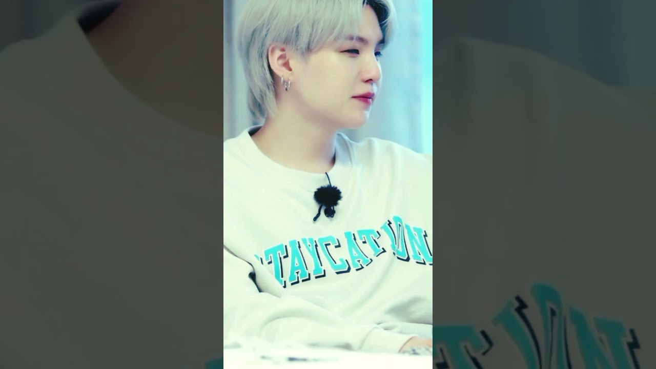 BTS Suga looking contemplative or artistic, representing 'Suga vibes' in a fan edit.
