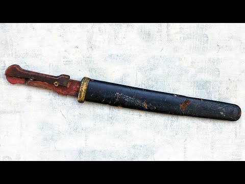 Restoration Old Piece Of Shashka In Plastun Cossack Knife