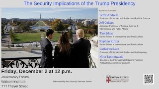 The Security Implications of the Trump Presidency