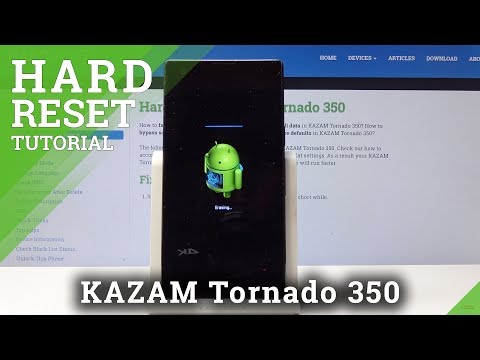 HARD RESET KAZAM Tornado 350 - Factory Reset by Settings