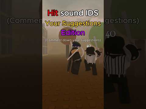 Hit sound IDS Your suggestions || Forsaken #roblox #forsakenroblox #forsaken