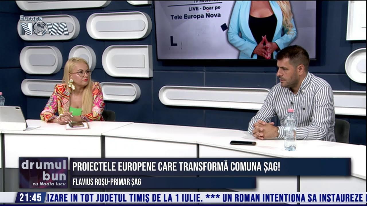 VIDEO (integral) emisiune Drumul Bun cu NADIA IUCU. Invitat: Flavius Rosu, primarul comunei Sag