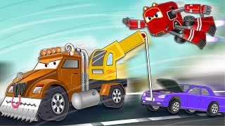 Supercar Rikki and City Heroes Stops the Giant Monster Truck!🚚